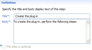 Step Definition Section