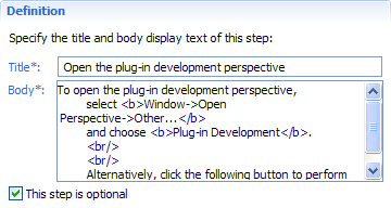 Step Definition Section
