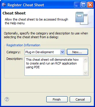 Register Cheat Sheet Wizard Main
