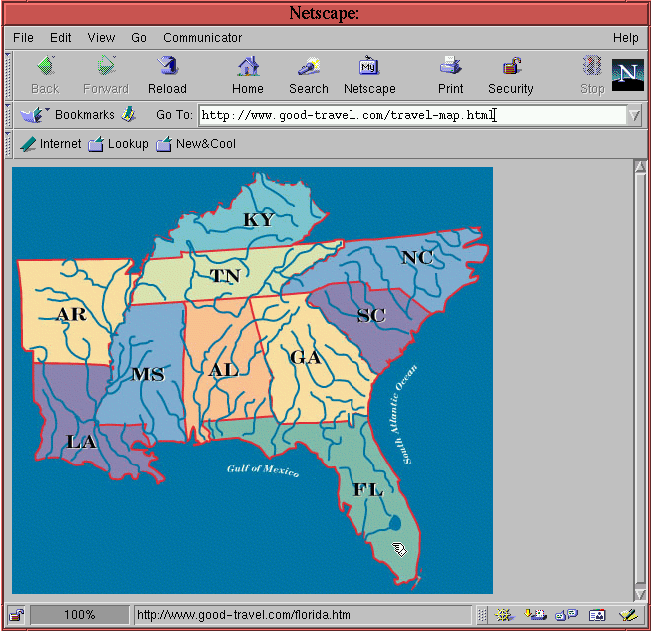 United States Map Southeast