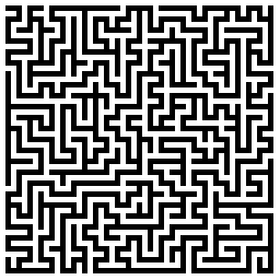 An example of a rendered maze.