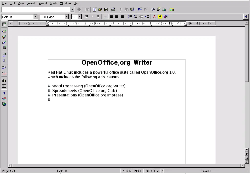 OpenOffice.org Writer - OpenOffice Writer - JapaneseClass.jp