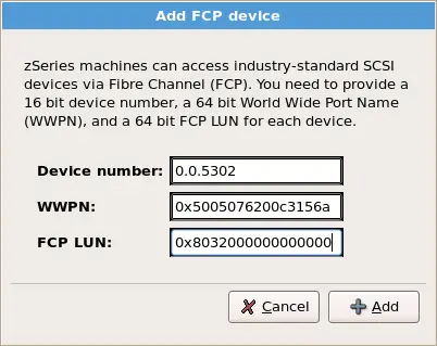 Add FCP Device