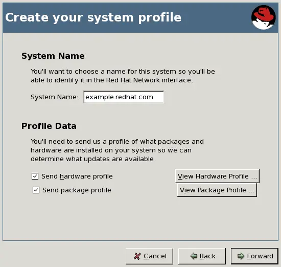 Registering with RHN