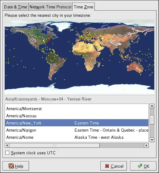 CentOS Enterprise Linux 4 System Administration Guide Time Zone