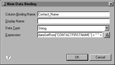 Eclipse BIRT Report Developer Guide (Galileo) - How to create a column ...