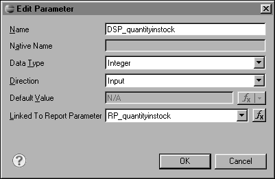 Figure 12-3 Data set parameter definition