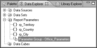 Figure 16-24 New parameter group in Data Explore