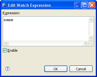 Edit Watch Expression Dialog