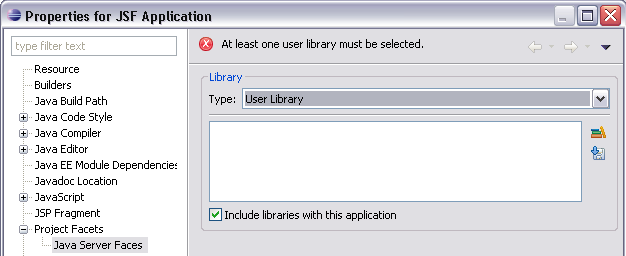 Switch library type to 'User Library'
