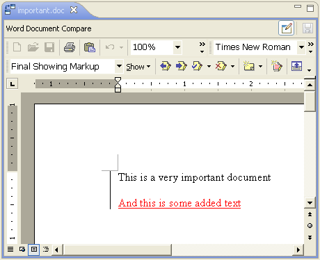 Compare Word documents
