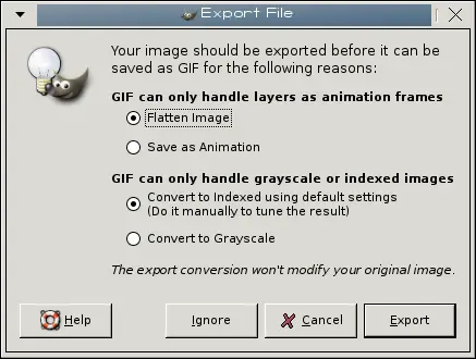 Export GIF File Dialog