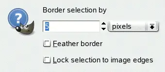 The Border dialog window