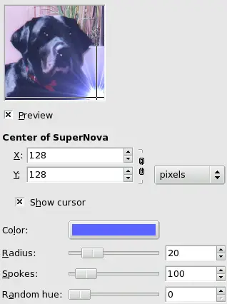 Supernova filter options