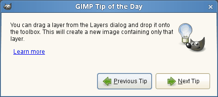 Tip of the DayDialog window
