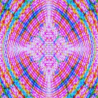 Two examples of diffraction patterns.