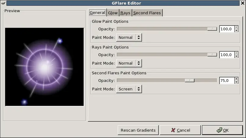 GFlare Editor