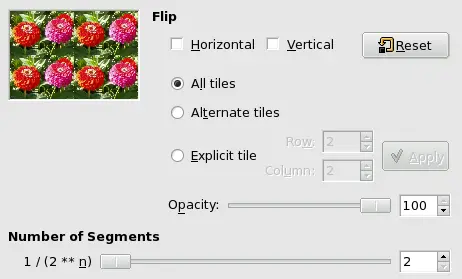 Small Tiles filter options