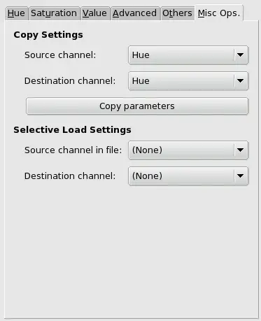 CML Explorer filter options (Misc.ops)