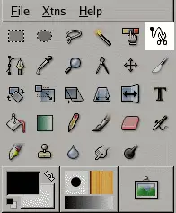 Intelligent Scissors tool icon in the Toolbox.