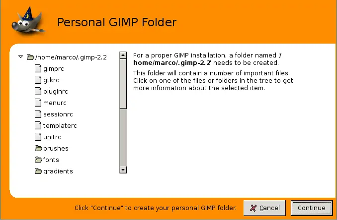 GIMP User Manual - 4. Starting GIMP the first time