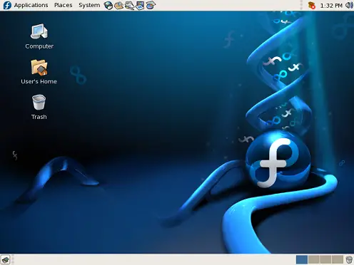 Default Fedora Desktop