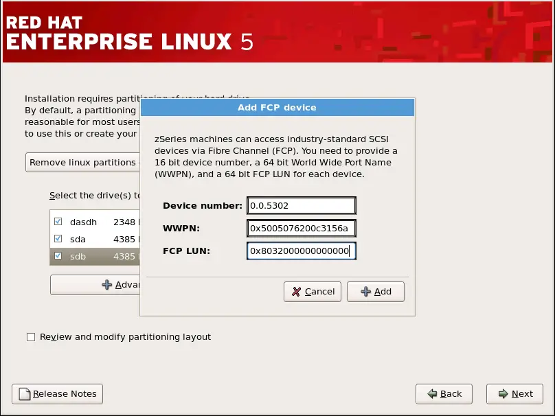 Configure FCP Device