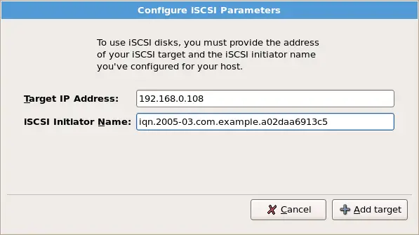 Configure ISCSI Parameters