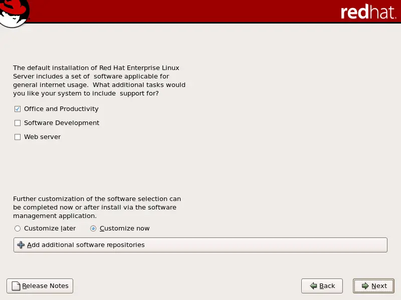 Package Group Selection
