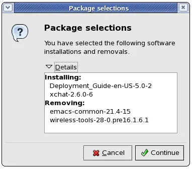 Installing and removing packages simultaneously