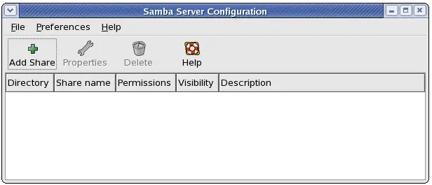 Samba Server Configuration Tool