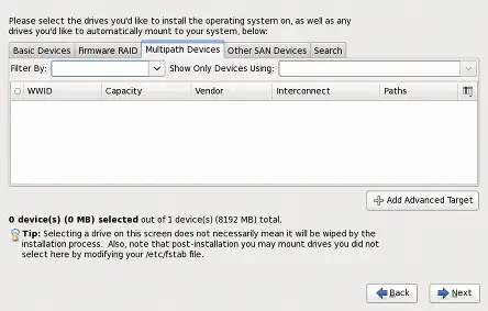 Specialized Storage Devices Configuration