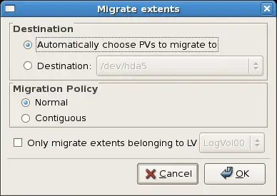 Migrate Extents