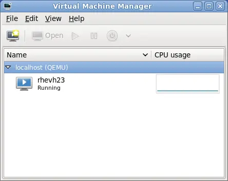 Virtual Machine Manager window