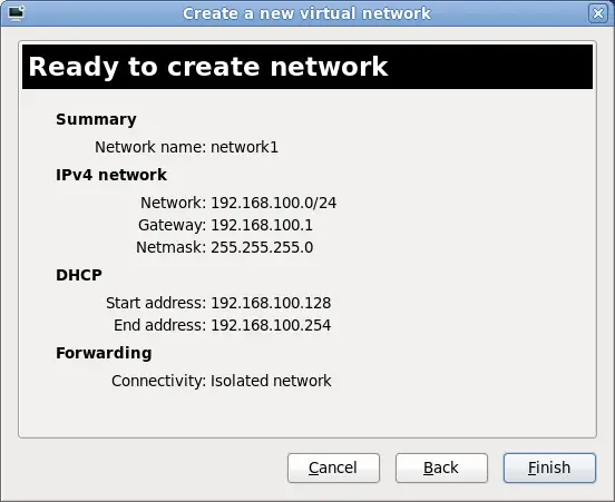 Ready to create network